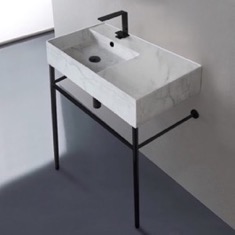 Modern Console Sink, Marble Style Sink, 32 inch